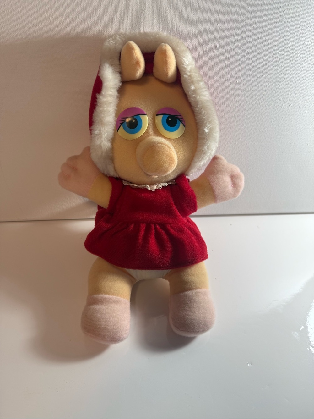 1987 Baby Miss Piggy Hensen Assoc. Inc. Doll Muppets 7” Muppet Baby